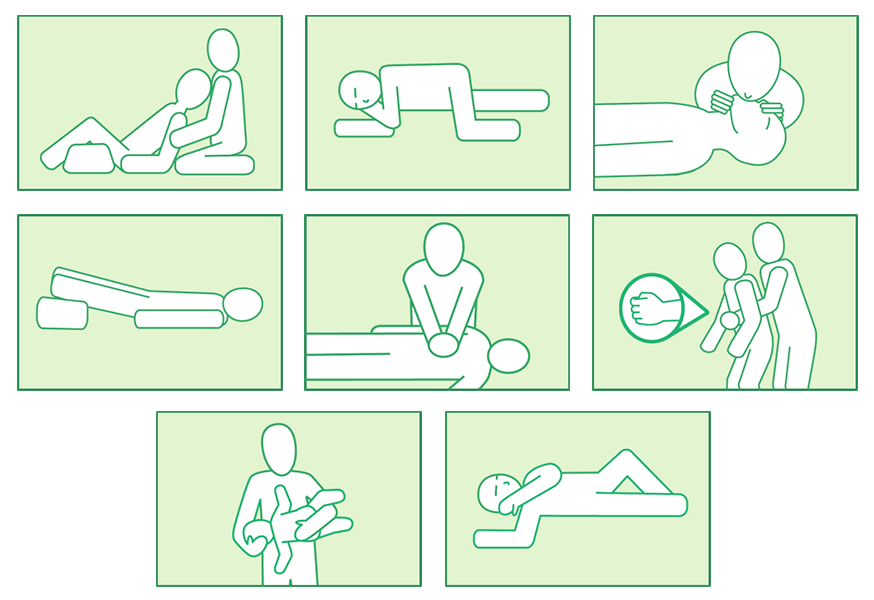 First aid illustrations
